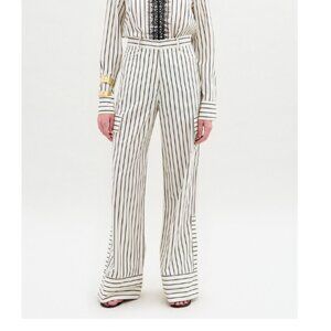 Silvia Tcherassi Falak Cotton Flared Pants %100 Cotton